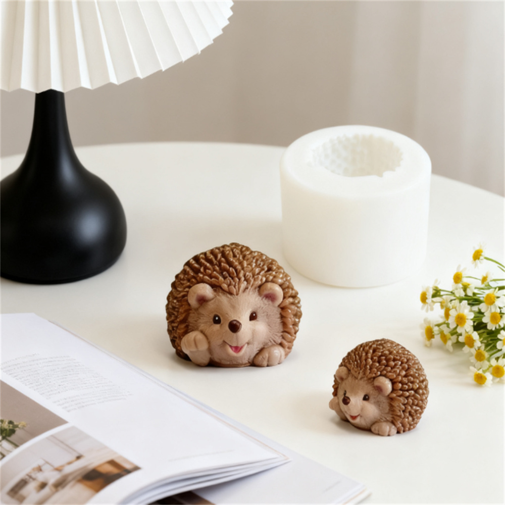 Soap Making At Home - 3D Hedgehog Silicone Mold Cute Hedgehog