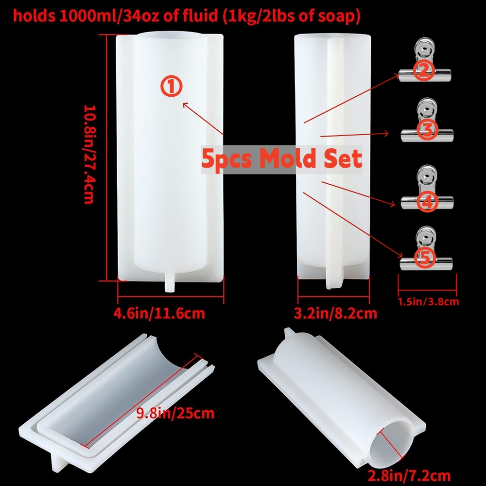 Big Cylinder Tube Soap Mold wi - огляд і ціна Soap Making At Home