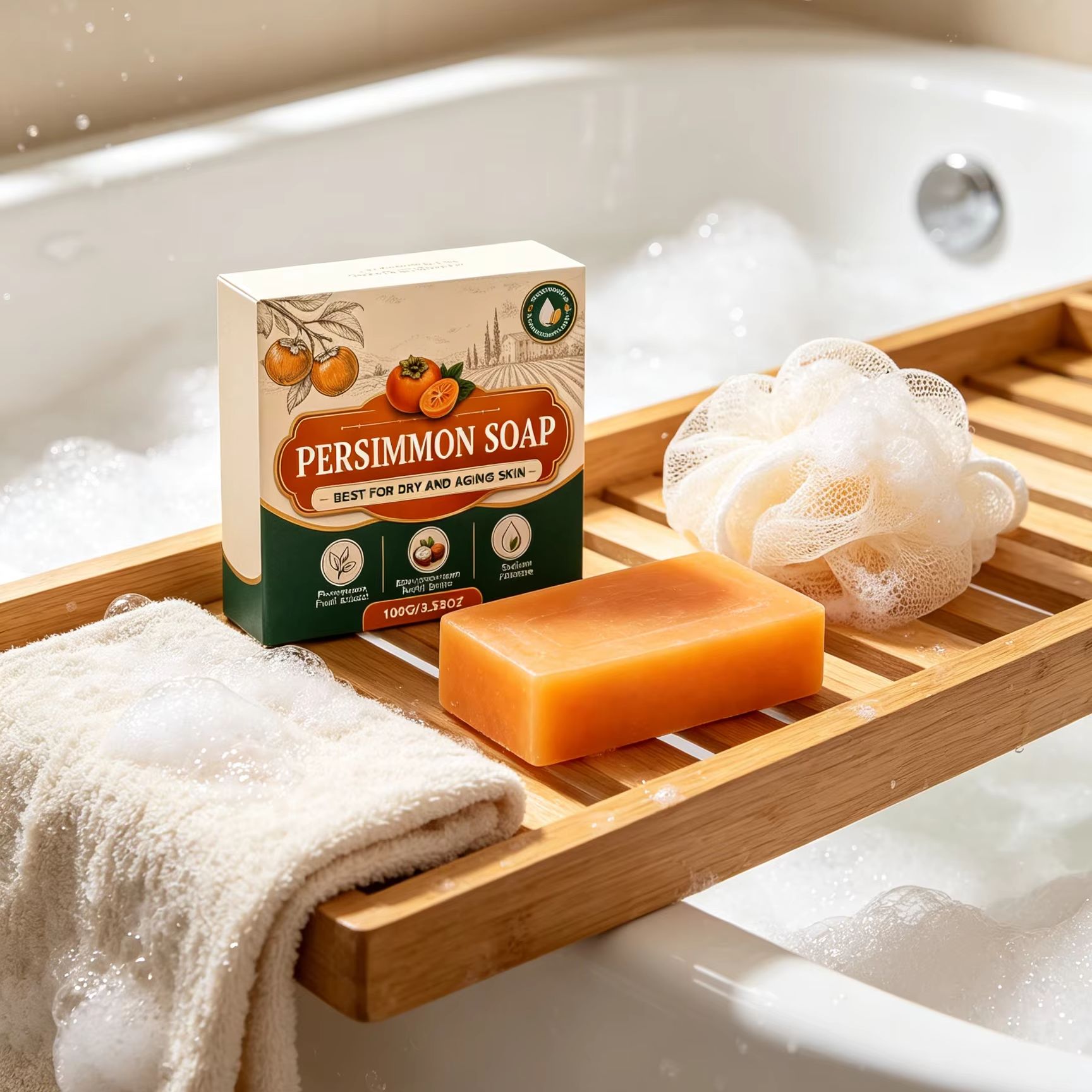 Persimmon Soap Body Odor Remov - огляд і ціна Shea Butter Raw