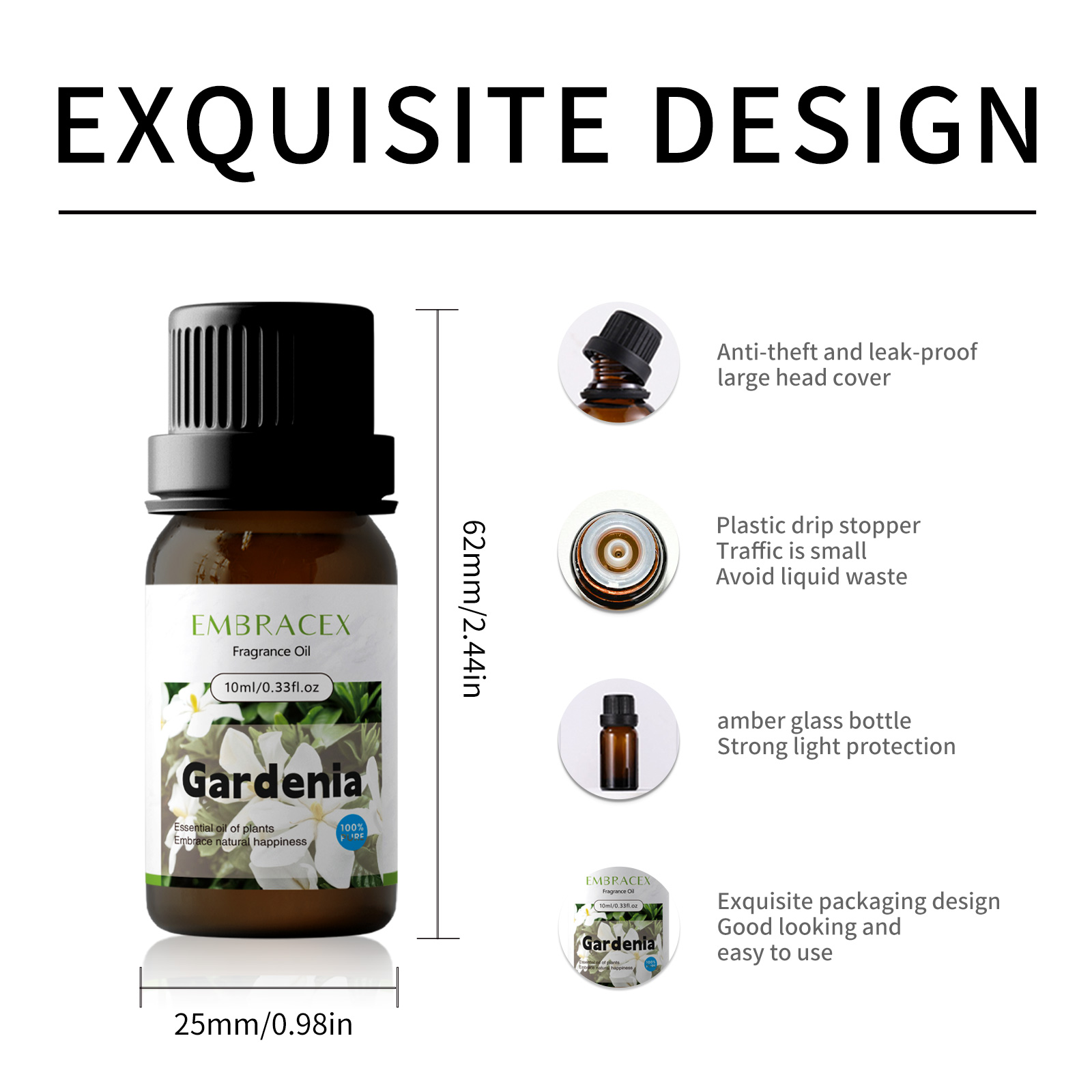 10ml Gardenia Essential Oil Ma - огляд і ціна Soap Making Additives