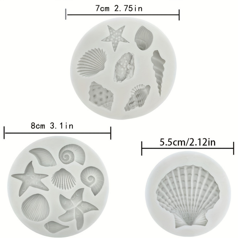 3pcs/set, Shell Mold Set, Irre - огляд і ціна Soap Making Chemical