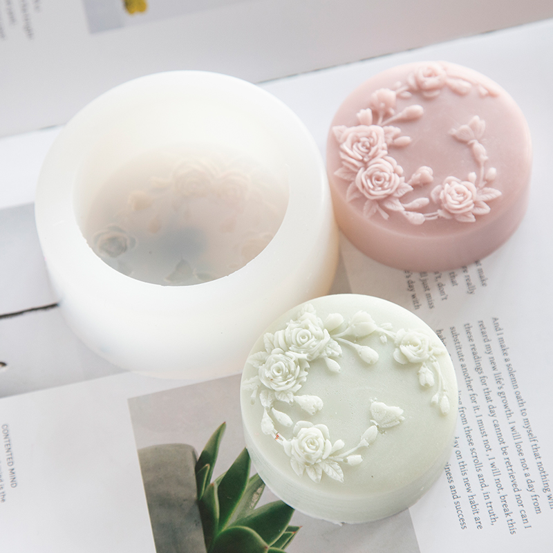 Round Shape Rose Flower Handma - огляд і ціна Soap Making Chemical