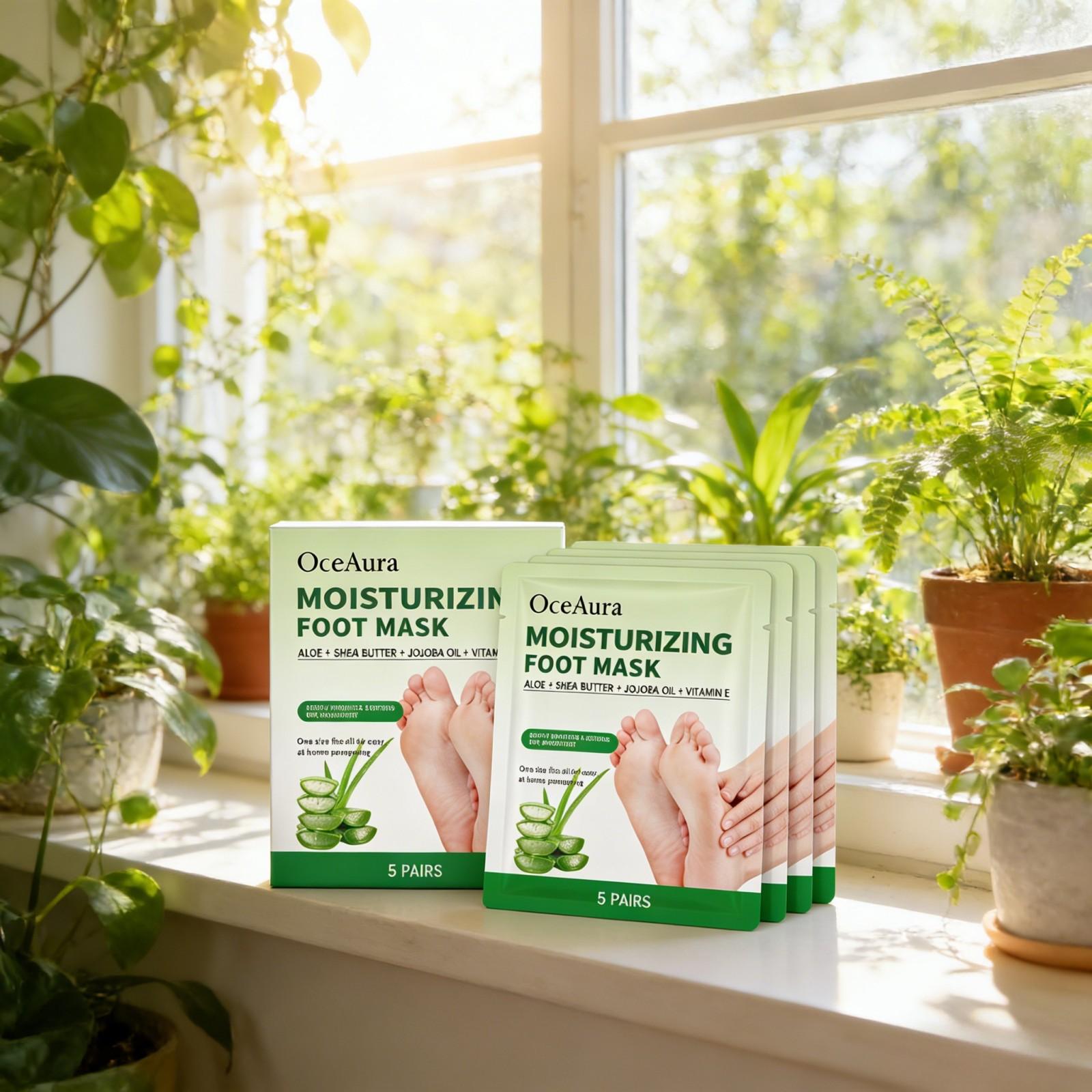 OceAura Moisturizing Foot Mask - огляд і ціна Shea Butter Raw