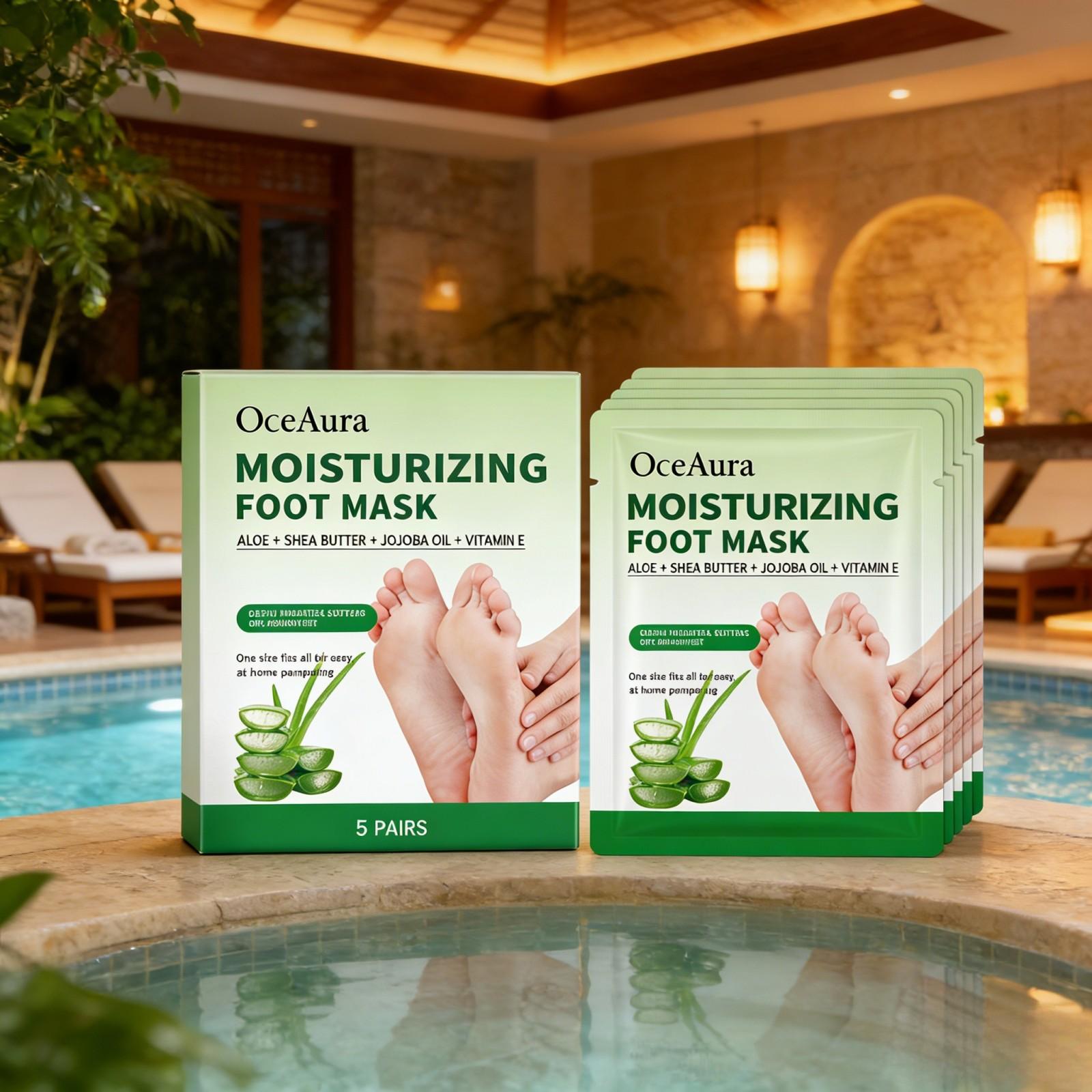 OceAura Moisturizing Foot Mask - огляд і ціна Shea Butter Raw