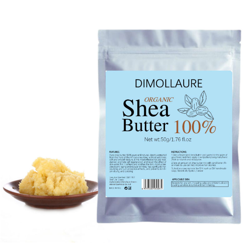 Dimollaure 50g Natural Organic - огляд і ціна Shea Butter Raw