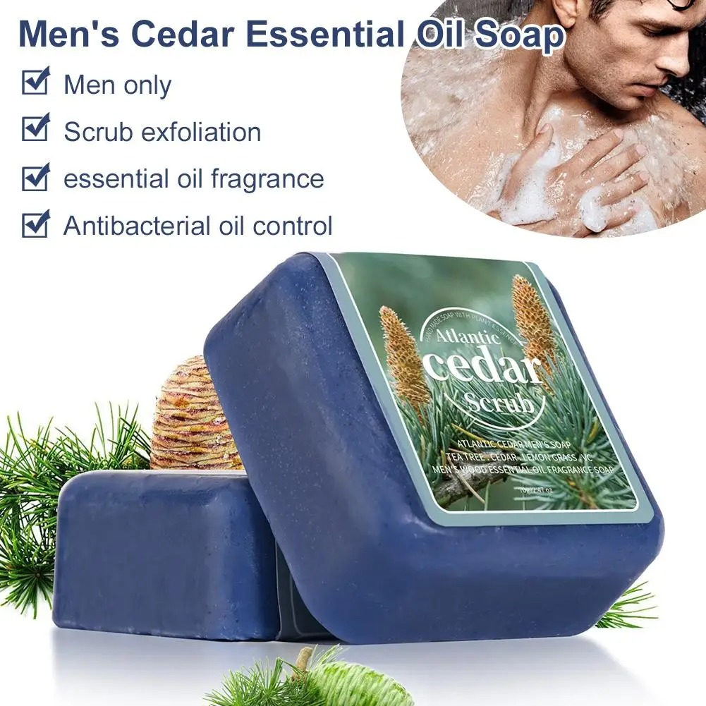 Men's Cedar Essential Oil Soap - огляд і ціна Soap Making Essential Oils