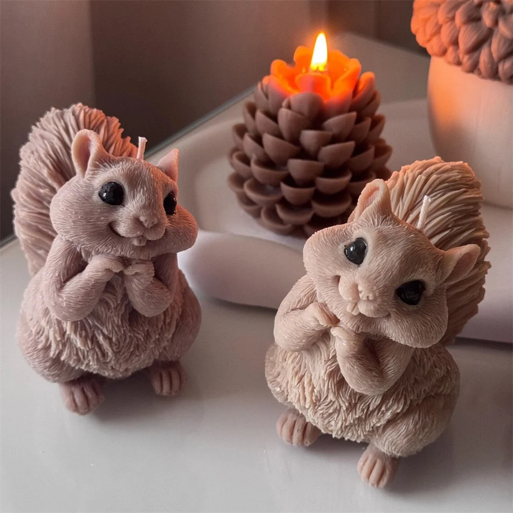 Cute Squirrel Candle Silicone  - огляд і ціна Soap Making Chemical