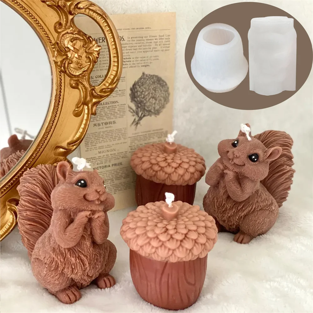 Cute Squirrel Candle Silicone  - огляд і ціна Soap Making Chemical