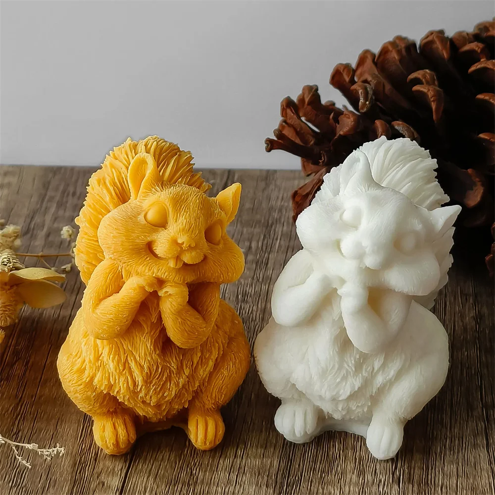 Cute Squirrel Candle Silicone  - огляд і ціна Soap Making Chemical