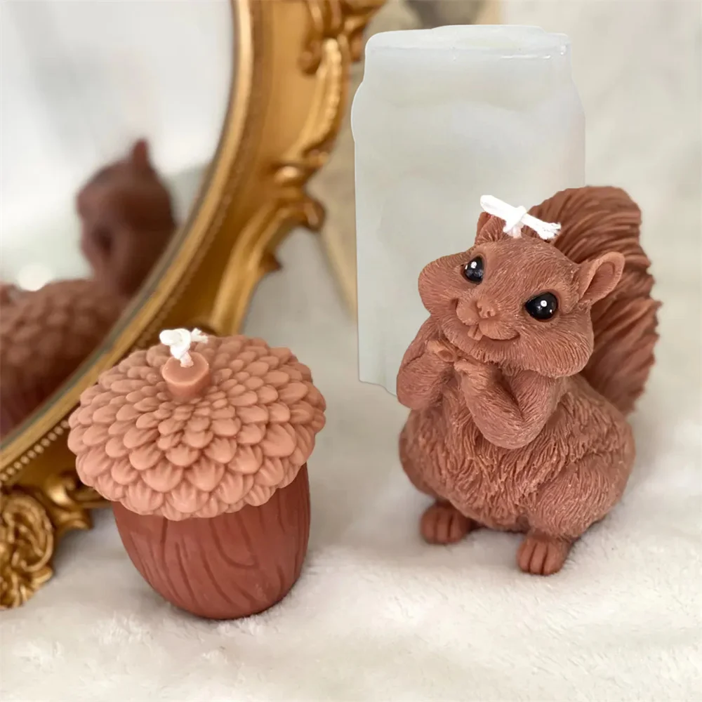 Cute Squirrel Candle Silicone  - огляд і ціна Soap Making Chemical