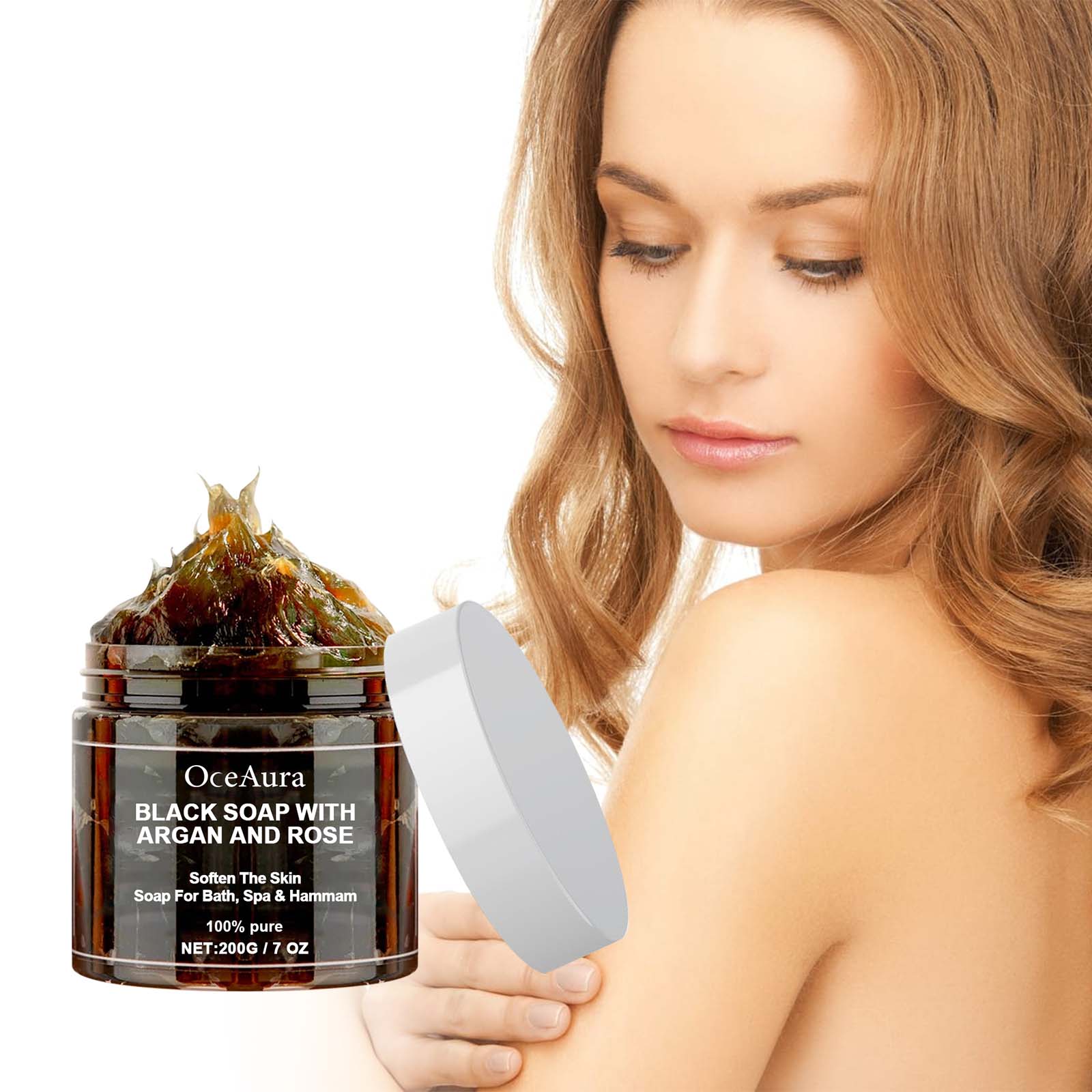OCEAURA Black Soap With Argan  - огляд і ціна Soap Making Essential Oils